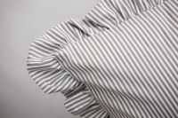 Krepové posteľné prádlo so vzorom průžku šedé farby