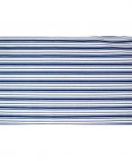 Krepové obliečky sedliackeho štýlu modré pruhy s kombináciou kvietkov Bronal
