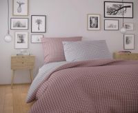 Kvalitné bavlnené obliečky v ružovo-sivé farbě. | 1x 140/200, 1x 90/70