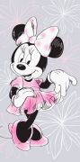 Pekná bavlnená osuška pre deti Minnie "Beautiful" šedá | 140/70