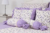 Posteľné prádlo so vzorom levandule, bavlna,fialová farba | 1x 140/200, 1x 90/70