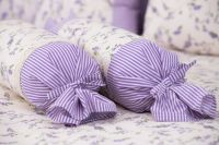 Pekné flanelové obliečky s levanduľou vo fialovej farbe