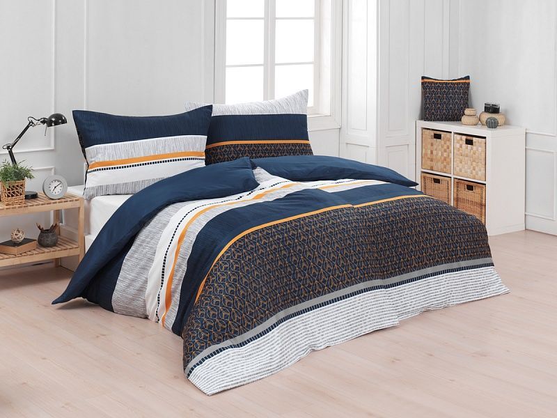 Bavlnené posteľné obliečky so zaujímavým geometrickým vzorom. Matějovský