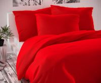 Saténové obliečky červené luxusné | 1x 140/200, 1x 90/70, 1x 240/220, 2x 90/70