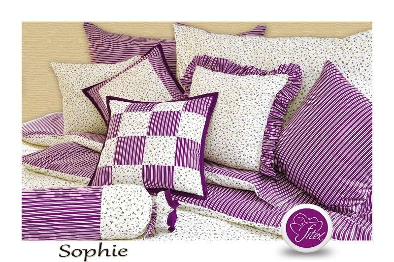 Saténové obliečky sedliackych stylov Sophie fialova