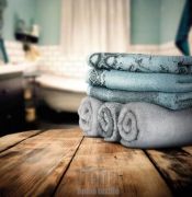 Luxusný uterák s efektom patiny, veľmi savé | 1x 140/70 - modrá