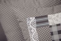 Pekné bavlnené obliečky Patchwork s bodkami český výrobce